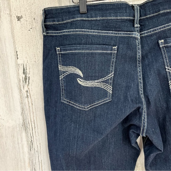 Levi Strauss Signature Dark Blue Denim Jeans True Boot Size 18… 34X31 NWT - Picture 8 of 10